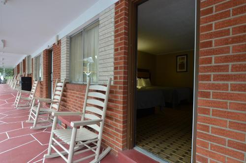 Balkón nebo terasa v ubytování Travelowes Motel - Maggie Valley