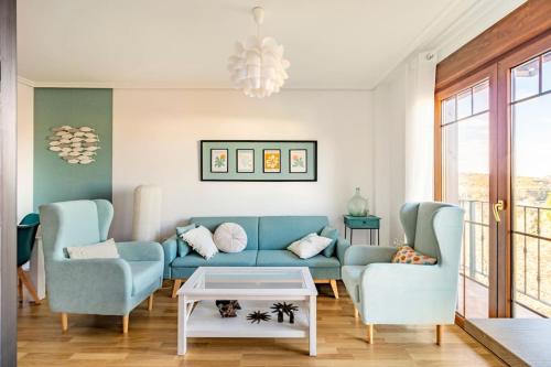 Ruang duduk di Te encantará este duplex en Cóbreces