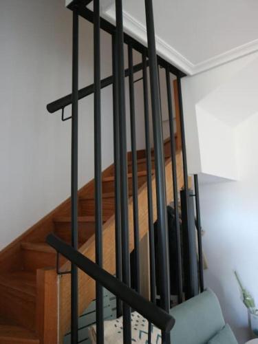 Katil atau katil-katil dalam bilik di Te encantará este duplex en Cóbreces