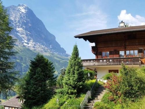 Chalet Moosrain 45 Zimmer-Wohnung, Eigerblick