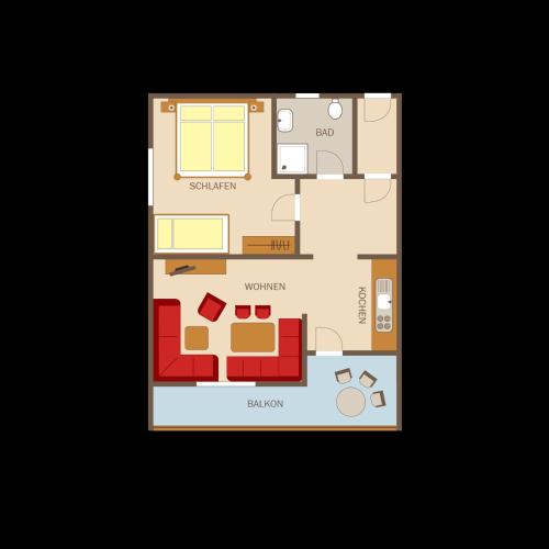 Ferienanlage Hechenbergerhofの見取り図または間取り図