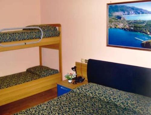 Postel nebo postele na pokoji v ubytování Hotel Miramare