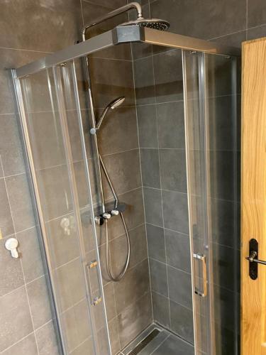 Koupelna v ubytování Wellness apartmán Pila Kvilda