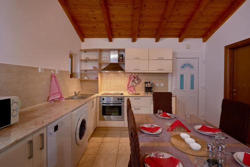 Kuchyň nebo kuchyňský kout v ubytování Apartman KATI