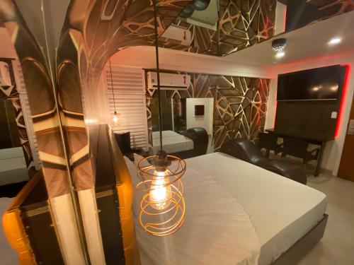 Postel nebo postele na pokoji v ubytování Motel Messalina