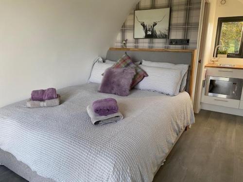 Postel nebo postele na pokoji v ubytování Bonnyview Glamping