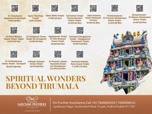 a flyer for a festival in the indian city of uttar pradesh at Marasa Sarovar Premiere in Tirupati