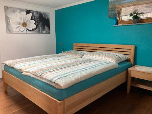 Postel nebo postele na pokoji v ubytování Haus am Fuße des Semmerings