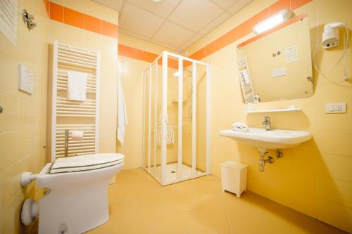Koupelna v ubytování Hotel Foresteria