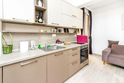 Dapur atau dapur kecil di Apartman Petra