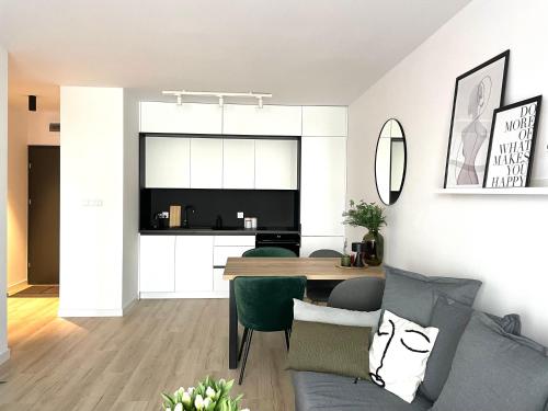 Η κουζίνα ή μικρή κουζίνα στο Apartament & Spa Dziwnów
