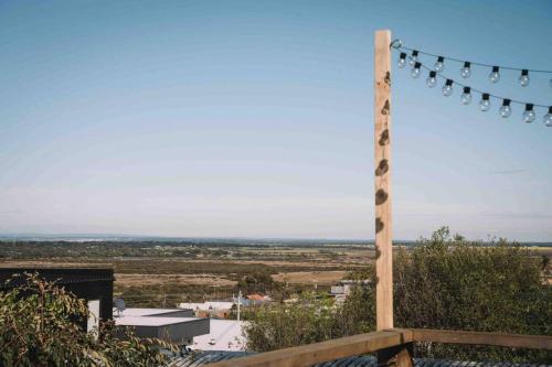 a view of a city from the top of a hill at The Treehouse Ocean Grove in Ocean Grove