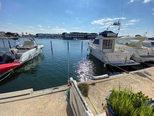 2 pièces avec terrasse et parking à Port Camargue - 6 couchages, appontement inclus - FR-1-250-231