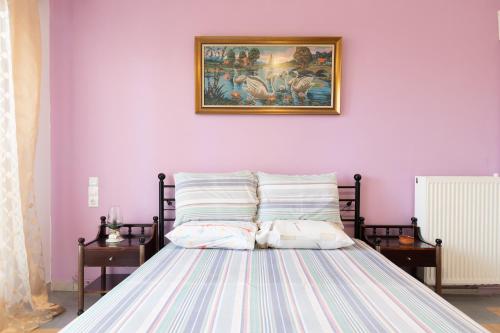 Ένα ή περισσότερα κρεβάτια σε δωμάτιο στο Golden Seaside House number 2