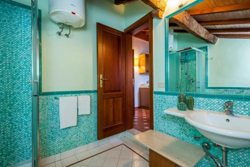 Phòng tắm tại Fattoria San Lorenzo