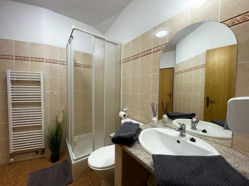 Koupelna v ubytování Hotel COLCHI