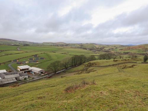 an aerial view of a farm in a field at Cherry in Ulverston
