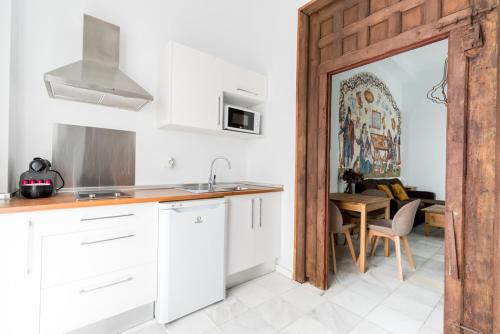 Η κουζίνα ή μικρή κουζίνα στο Sanlúcar Olehousing