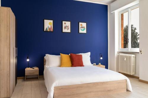 A bed or beds in a room at Accomodo MIT12 Trivano Linate