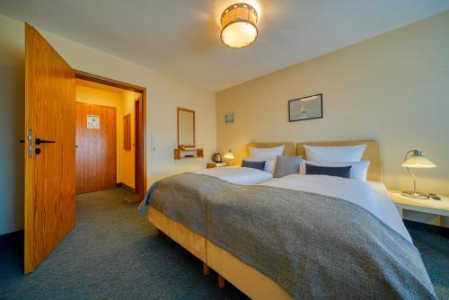 Hotel Zur Euleにあるベッド