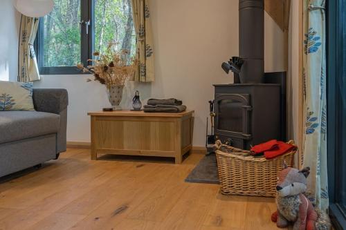 Χώρος καθιστικού στο Foxes Hollow - Woodland Cabin - Alfriston