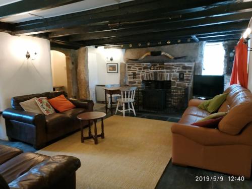 Χώρος καθιστικού στο Hallagather Self Catering