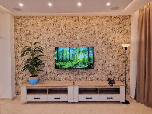 TV a/nebo společenská místnost v ubytování Sveltos Residence Suites