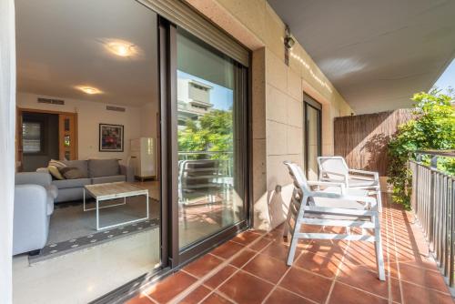 Balkón alebo terasa v ubytovaní Apartamento Marbella Center I
