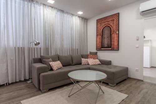 Ruang duduk di Apartments Park Šiška Ljubljana