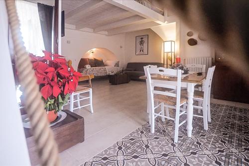 Posezení v ubytování Masseria Casino Ciomme