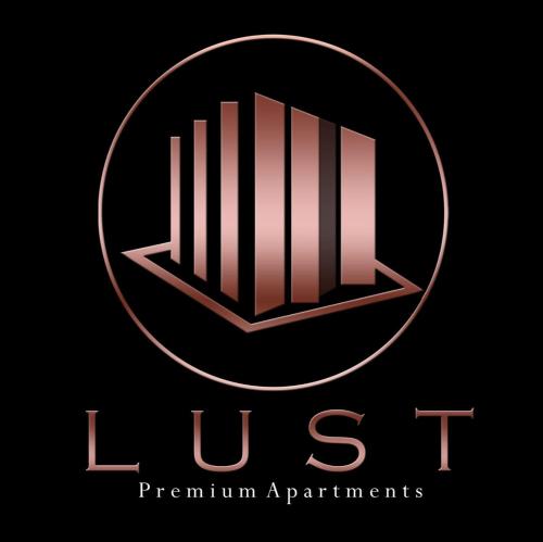 a logo for a set of performing affirmations at LUST PREMIUM Apartments in Kragujevac