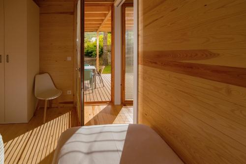 Ένα ή περισσότερα κρεβάτια σε δωμάτιο στο Cabanas Narea