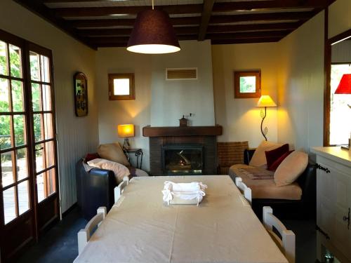 Χώρος καθιστικού στο Le Chalet de la Loire