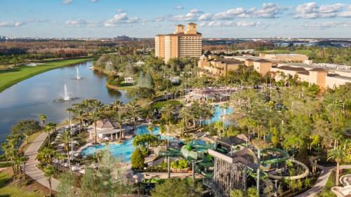 an aerial view of the water park at the resort at The Ritz-Carlton Orlando, Grande Lakes in Orlando