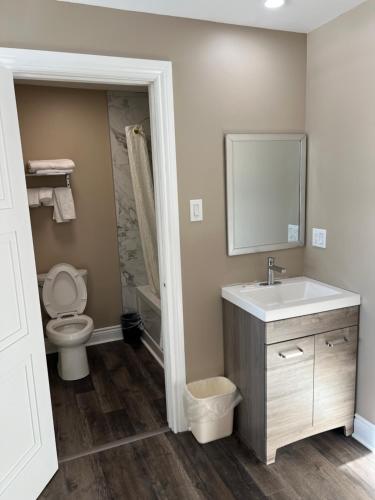 Ένα μπάνιο στο Champlain Motor Inn