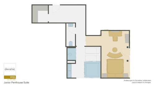 a floor plan of a house at The Crystal VAYA Unique in Obergurgl