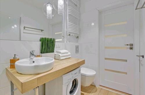 Kúpeľňa v ubytovaní Apartament Gdańsk Śródmieście Tartaczna 42