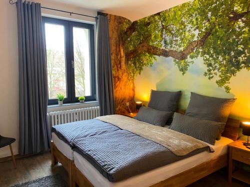 Ένα ή περισσότερα κρεβάτια σε δωμάτιο στο Wood-Appartement