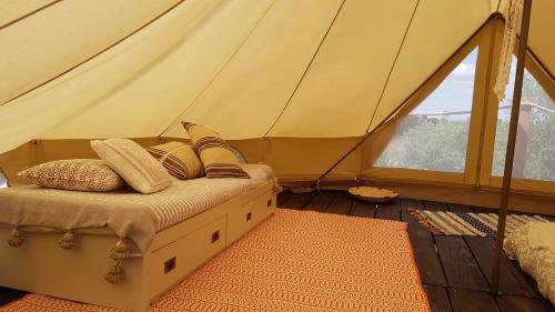 Postel nebo postele na pokoji v ubytování Sublim' Ecolodge