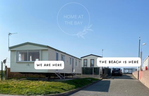 Caravan near the sea at Golden Sands in Rhyl