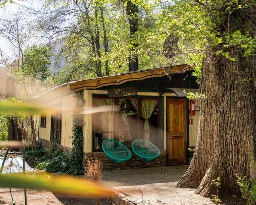 Ein Garten an der Unterkunft Hostería Millahue