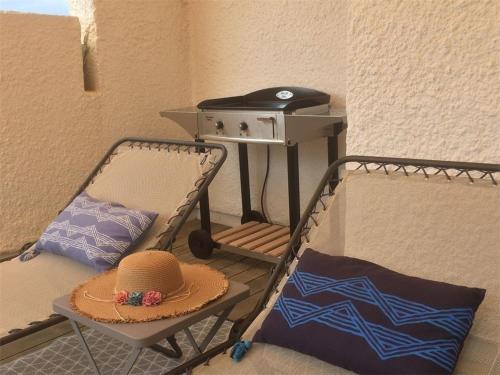 Appartement T3 face à la mer avec terrasse panoramique et parking privé - Le Barcarès