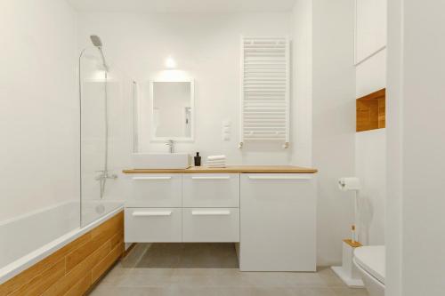 Ένα μπάνιο στο Aparthotel Plac Litewski Premium