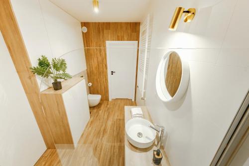 Ένα μπάνιο στο Aparthotel Plac Litewski Premium