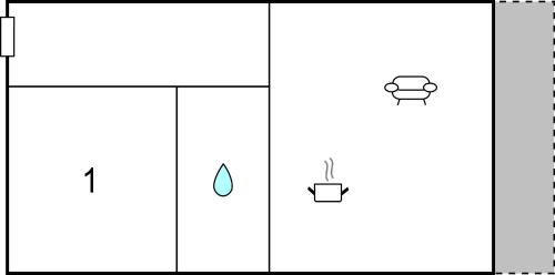 a set of three diagrams of a cup and a drop at One-Bedroom Apartment In Ringkobing in Ringkøbing