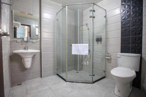 Koupelna v ubytování Yuhai B&B