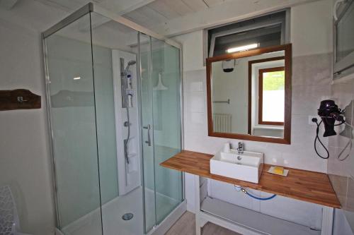Koupelna v ubytování Chez minetou