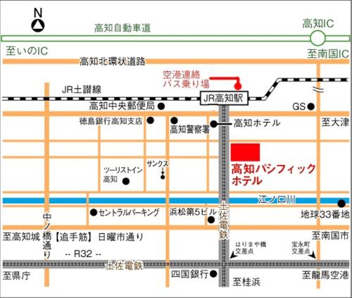a map of the subway lines in china at Kochi Pacific Hotel in Kochi