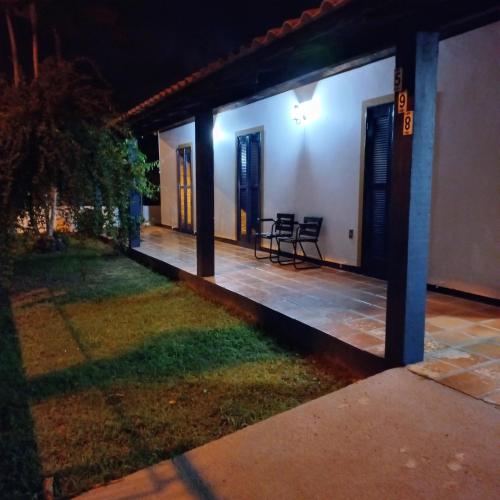 El edificio en el que está la casa vacacional