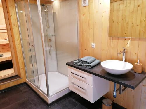 Koupelna v ubytování Erlebnis Bienenapartment Adamk
